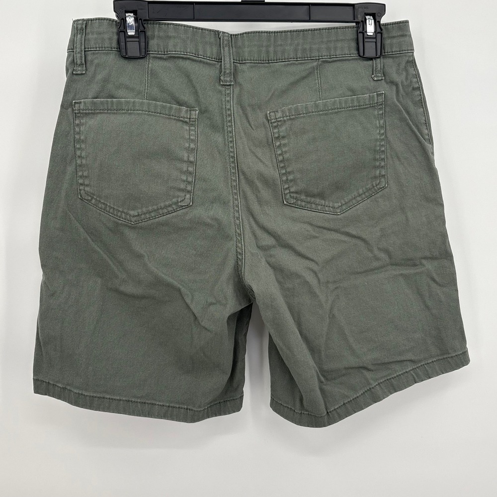 Jones New York Womens Utility Shorts Olive Green Size 4 Cotton Stretch Cargo 7in - Picture 5 of 12